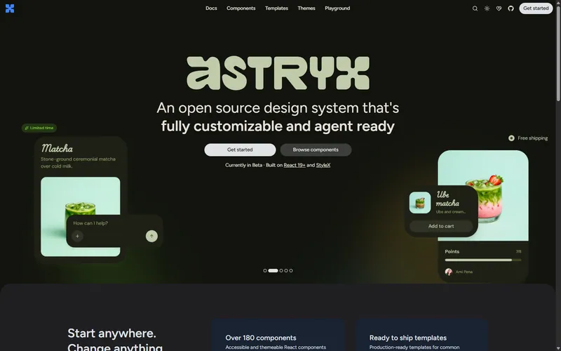 Astryx website preview