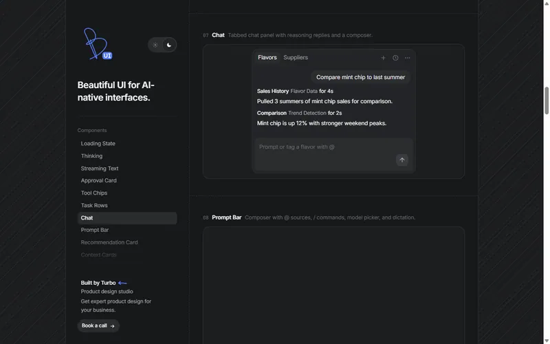 Beautiful UI website preview