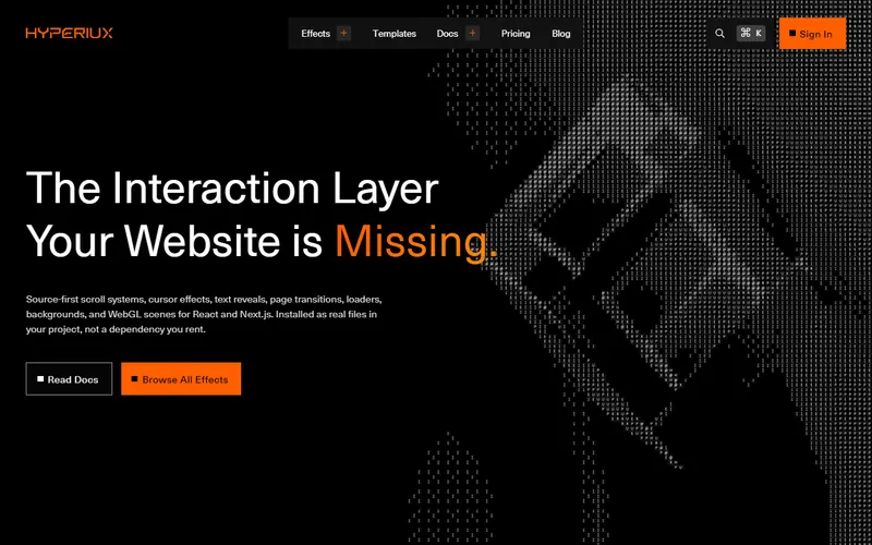 Hyperiux Vault website preview