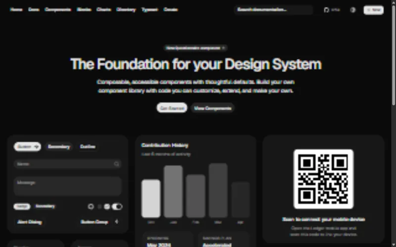 shadcn/ui website preview