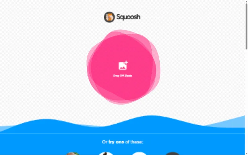 Squoosh website preview